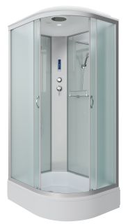 Душевая кабина Niagara NG-33974-14LP 90x70см серебро/матовое